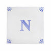 End of Line, Alphabet N Delft Tile, Blu, 12.5cm