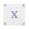 End of Line, X Delft Tile, Blue, 12.5cm