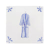 End of Line, Dressing Gown Delft Tile, Blue, 12.5cm